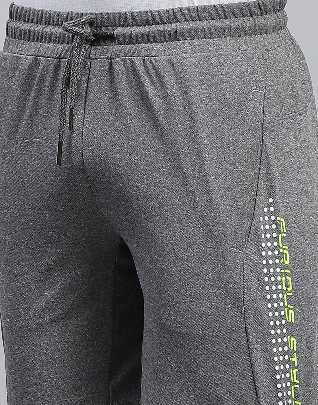 Men Grey Solid Bermuda