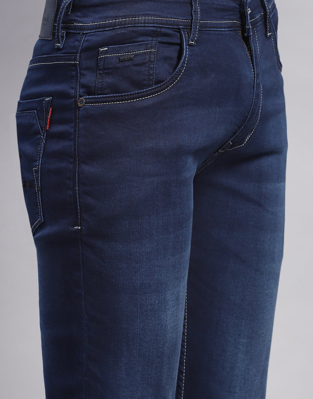 Men Blue Light Wash Skinny Fit Denim