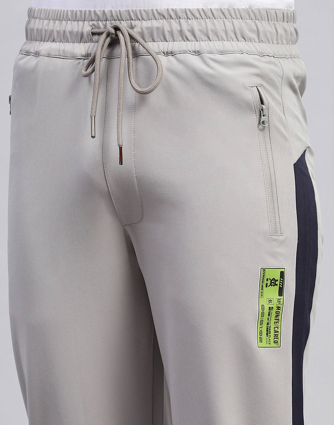 Men Grey Plain Regular Fit Lower