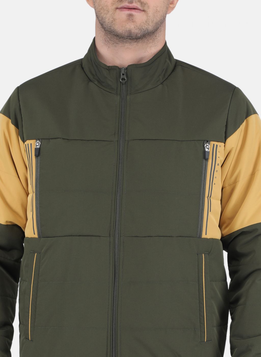 Men Olive Solid Sweatshirt