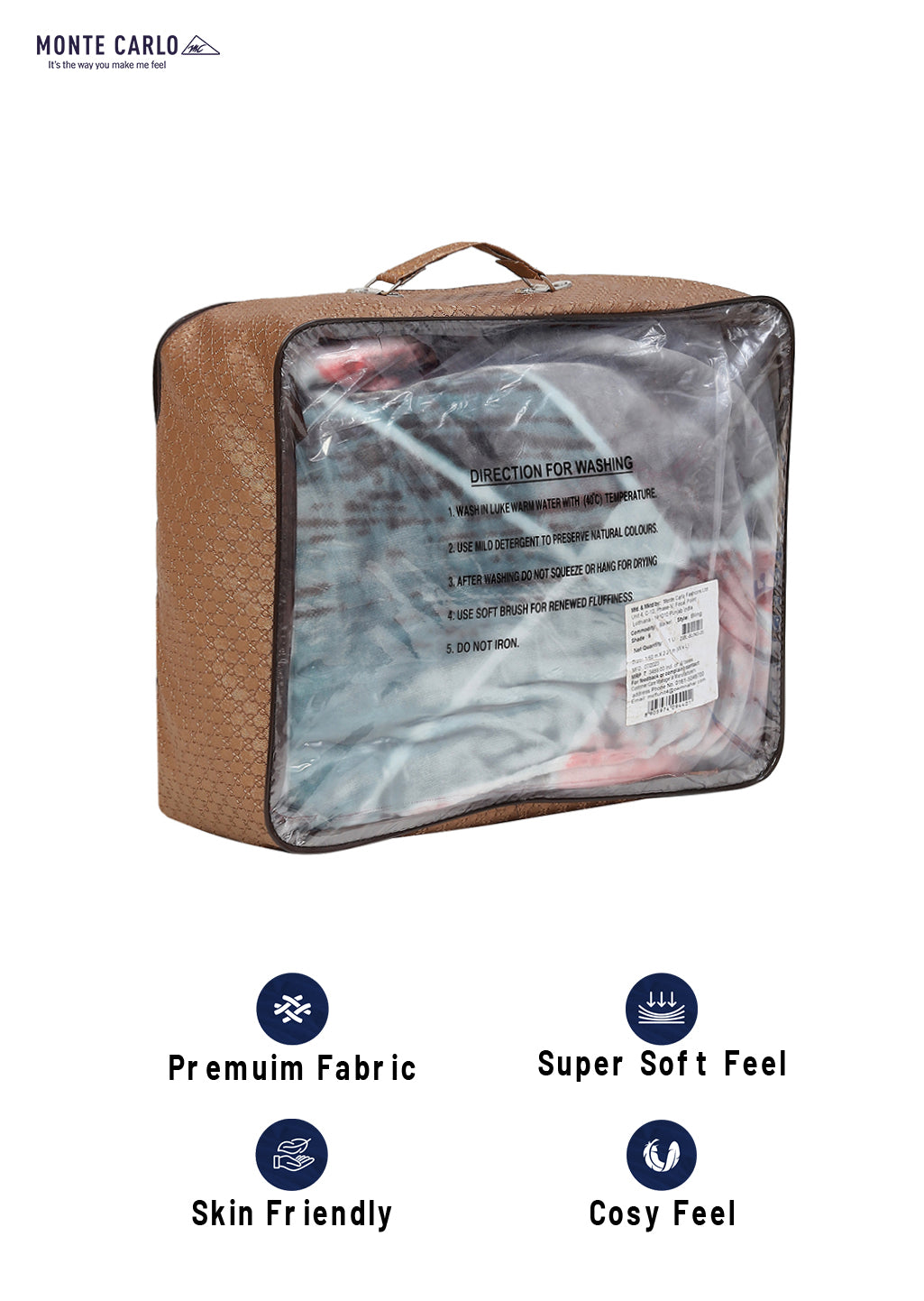 Printed Single Bed Blanket for Mild Winter -2 Ply