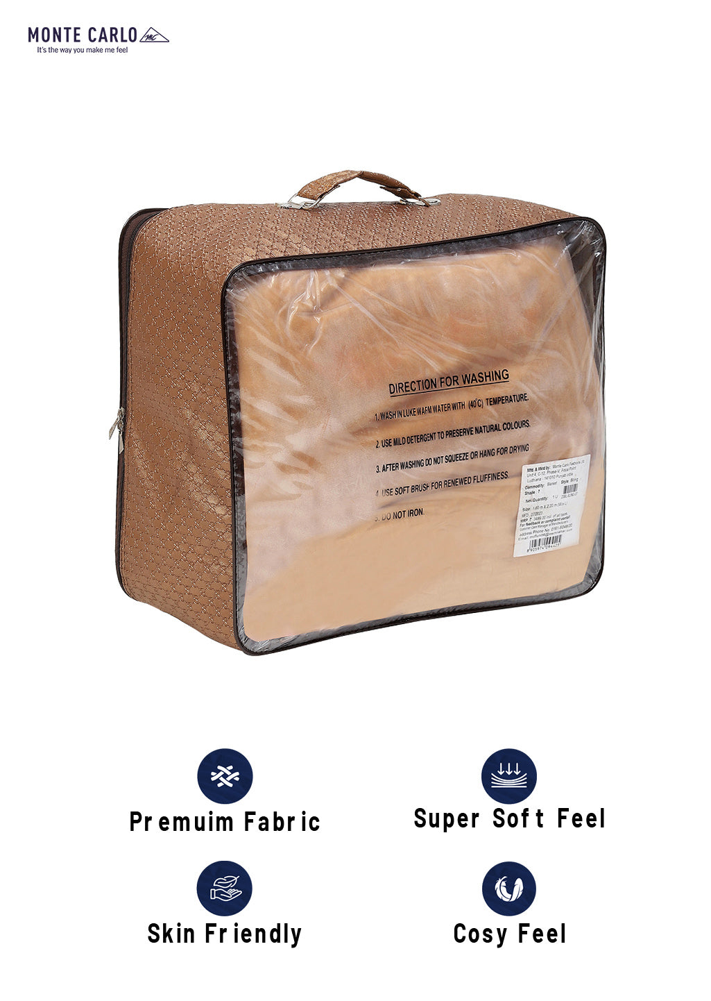 Printed Single Bed Blanket for Mild Winter -2 Ply