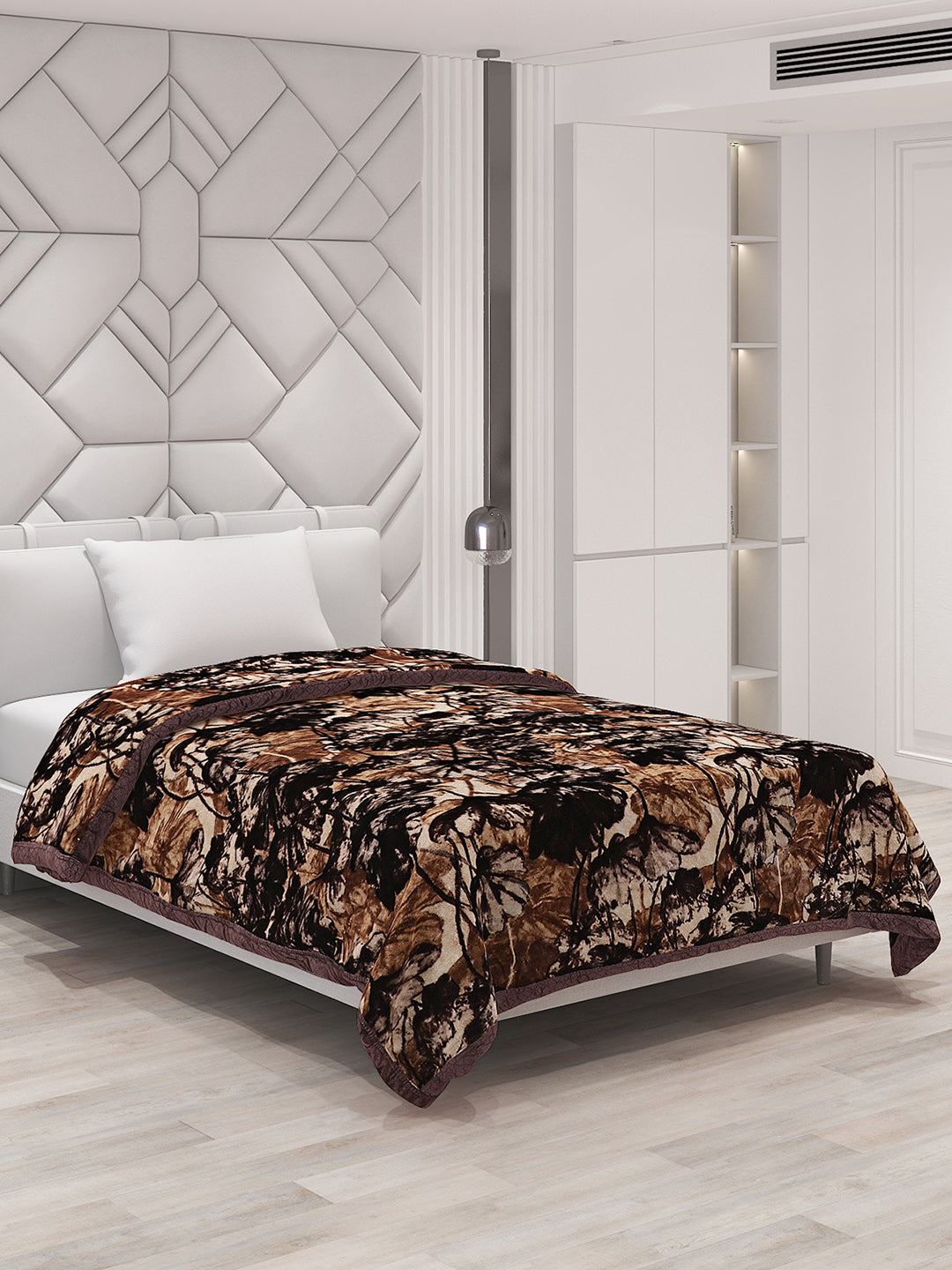 Printed Single Bed Blanket for Mild Winter -1 Ply