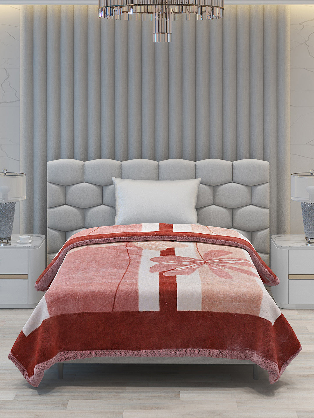 Printed Single Bed Blanket for Mild Winter -2 Ply