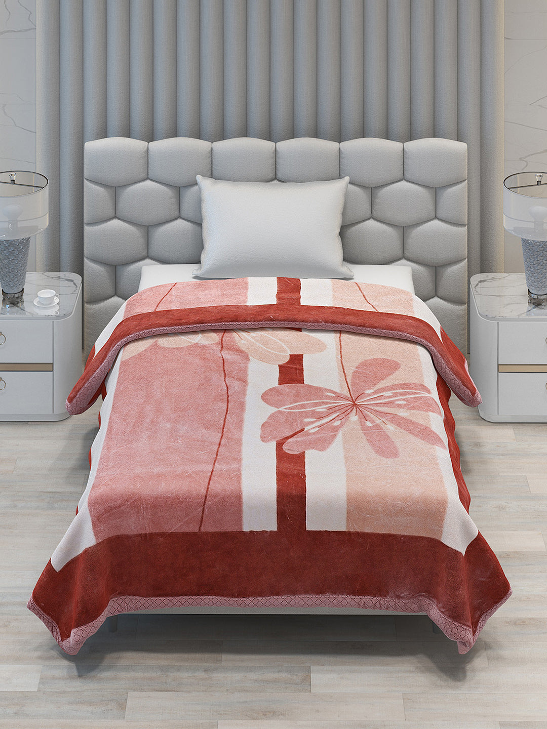 Printed Single Bed Blanket for Mild Winter -2 Ply