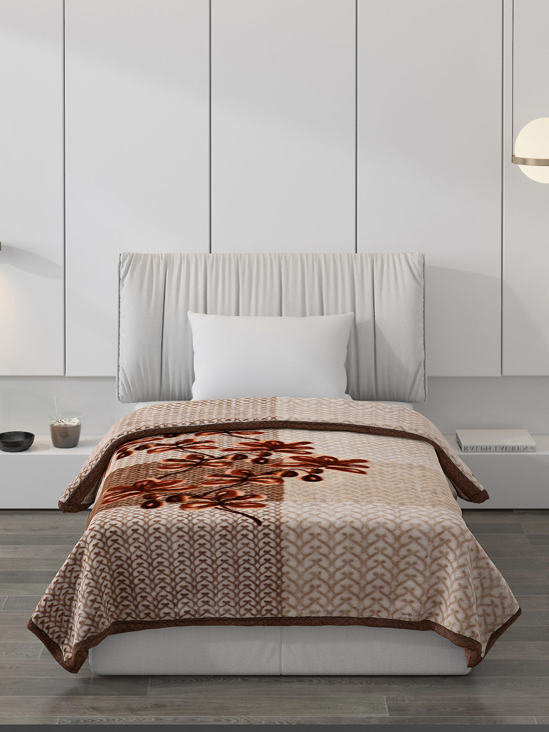 Printed Single Bed Blanket for Mild Winter -2 Ply