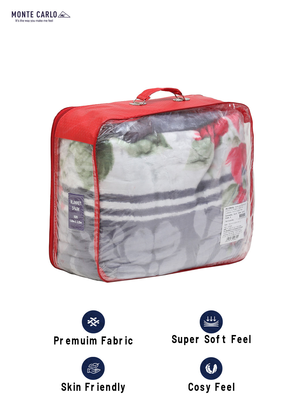 Printed Single Bed Mink Blanket for Mild Winter -1 Ply