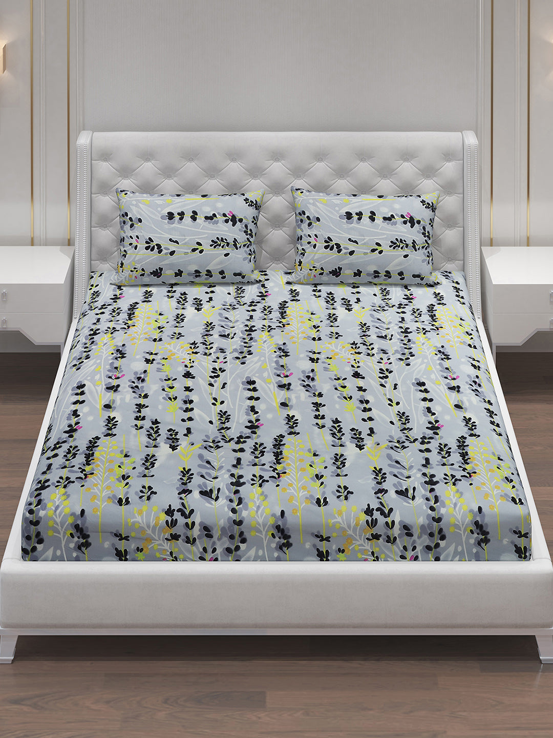 MOCA by Monte Carlo 120 GSM Microfibre Double Bedsheet with 2 Pillow Covers