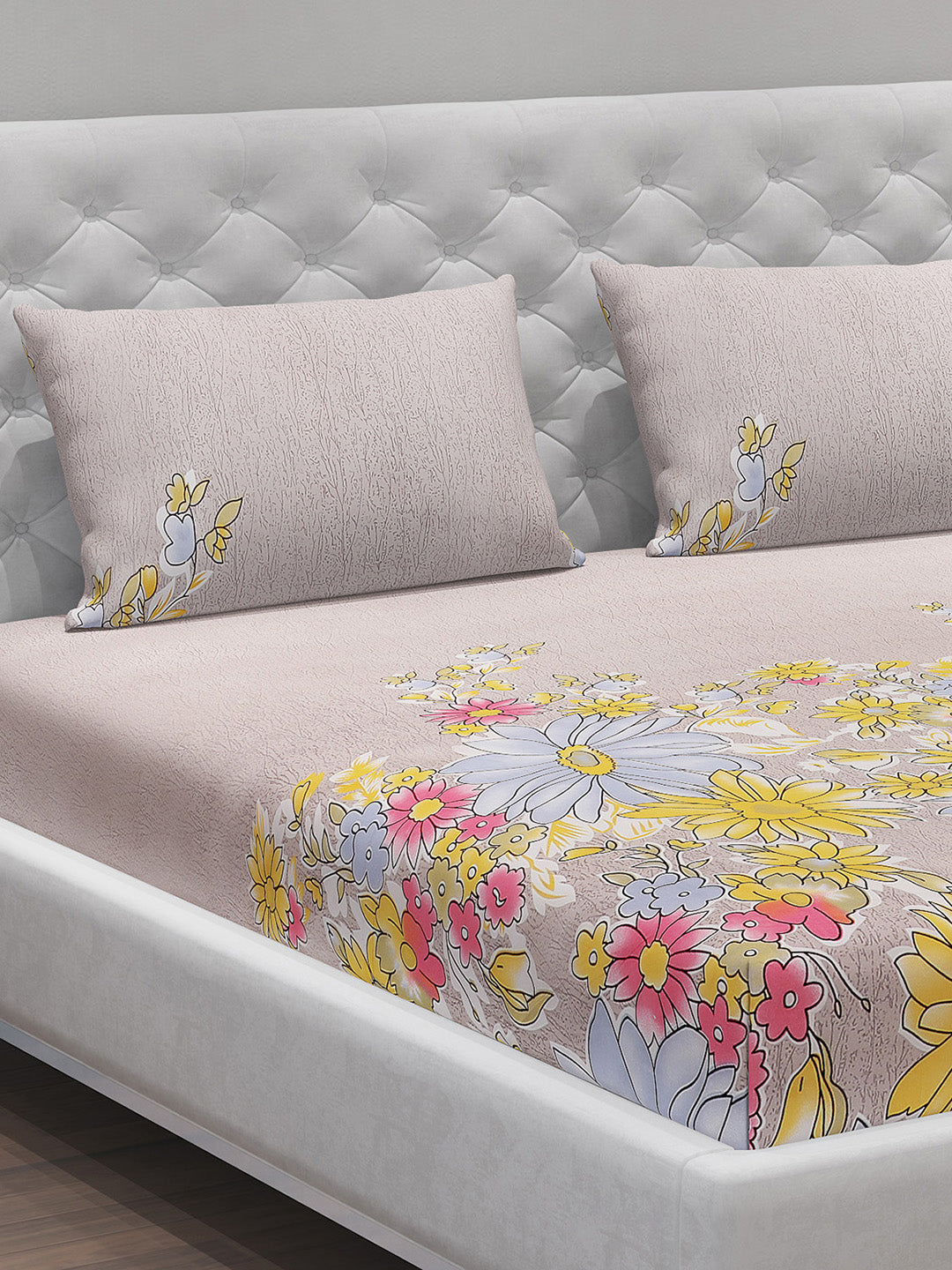 MOCA by Monte Carlo 120 GSM Microfibre Double Bedsheet with 2 Pillow Covers