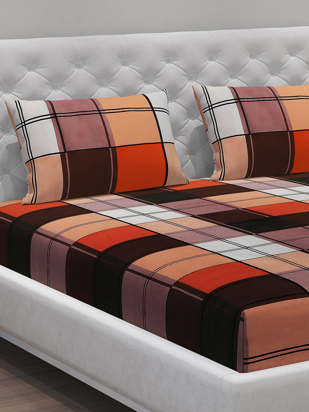 MOCA by Monte Carlo 120 GSM Microfibre Double Bedsheet with 2 Pillow Covers