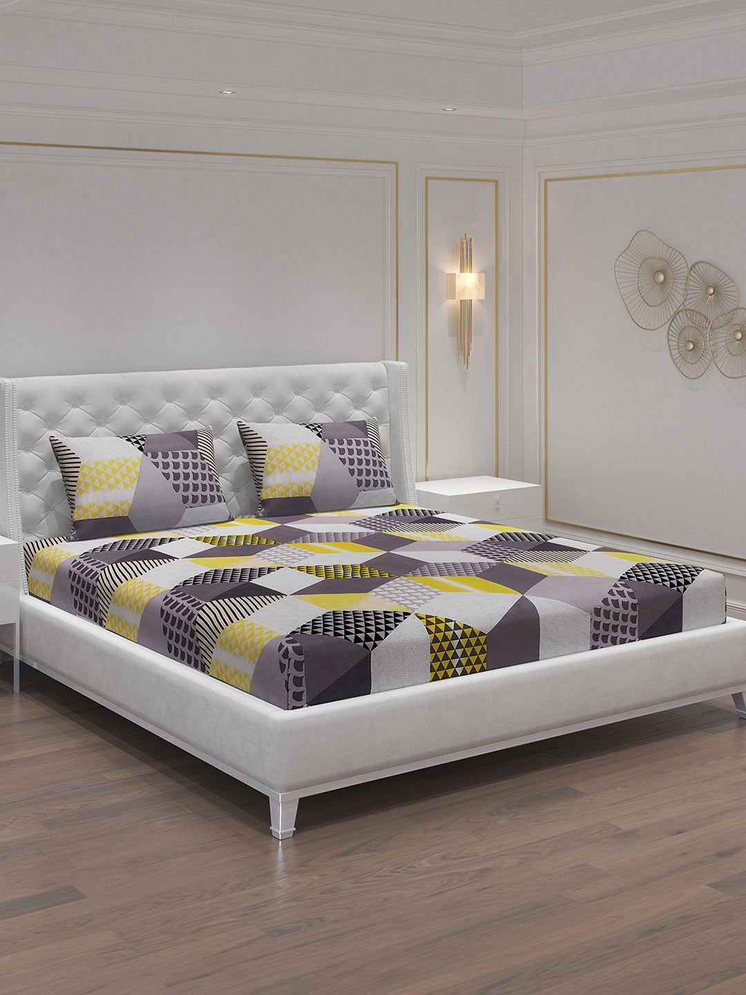 MOCA by Monte Carlo 120 GSM Microfibre Double Bedsheet with 2 Pillow Covers