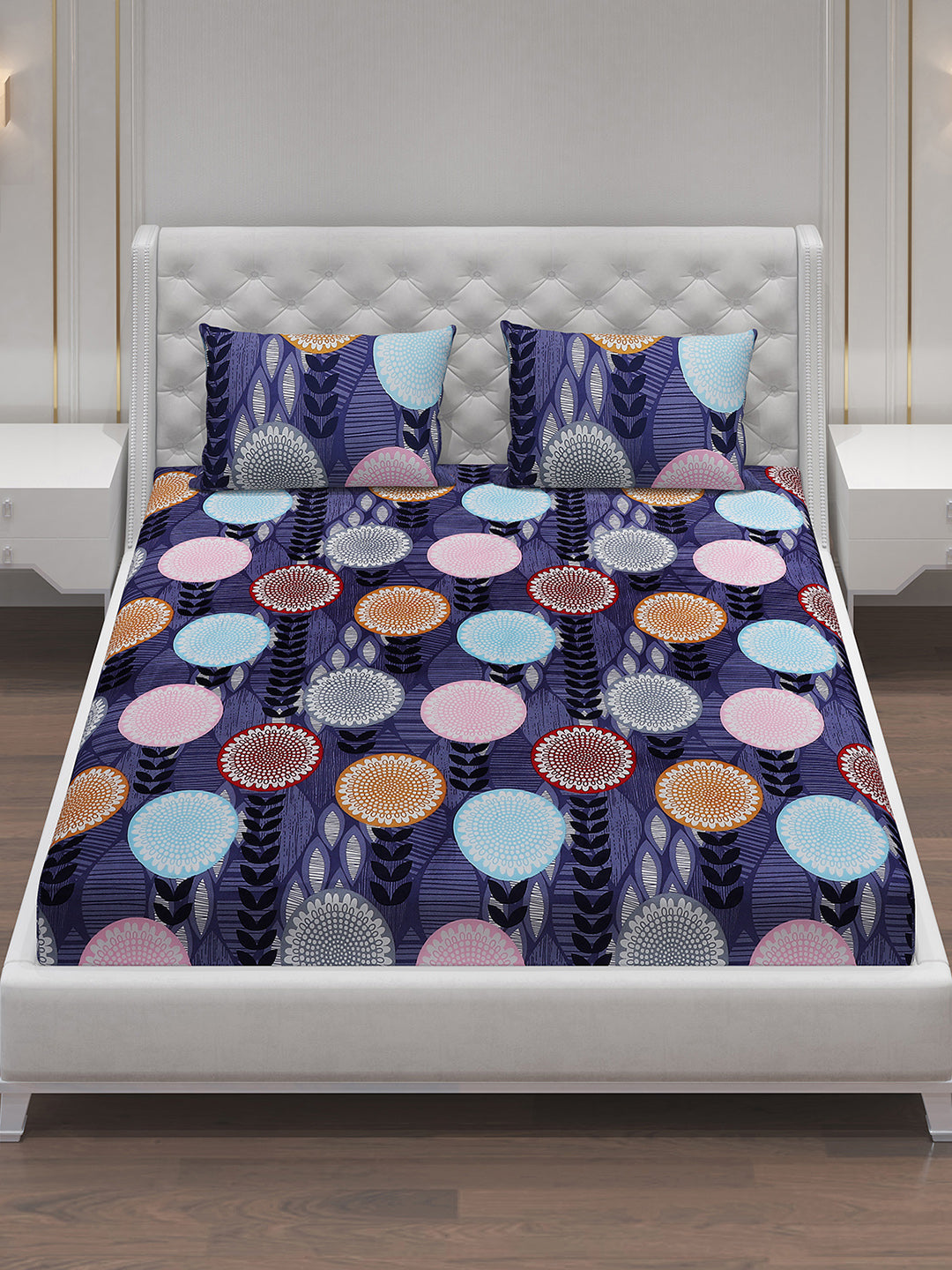 MOCA by Monte Carlo 120 GSM Microfibre Double Bedsheet with 2 Pillow Covers