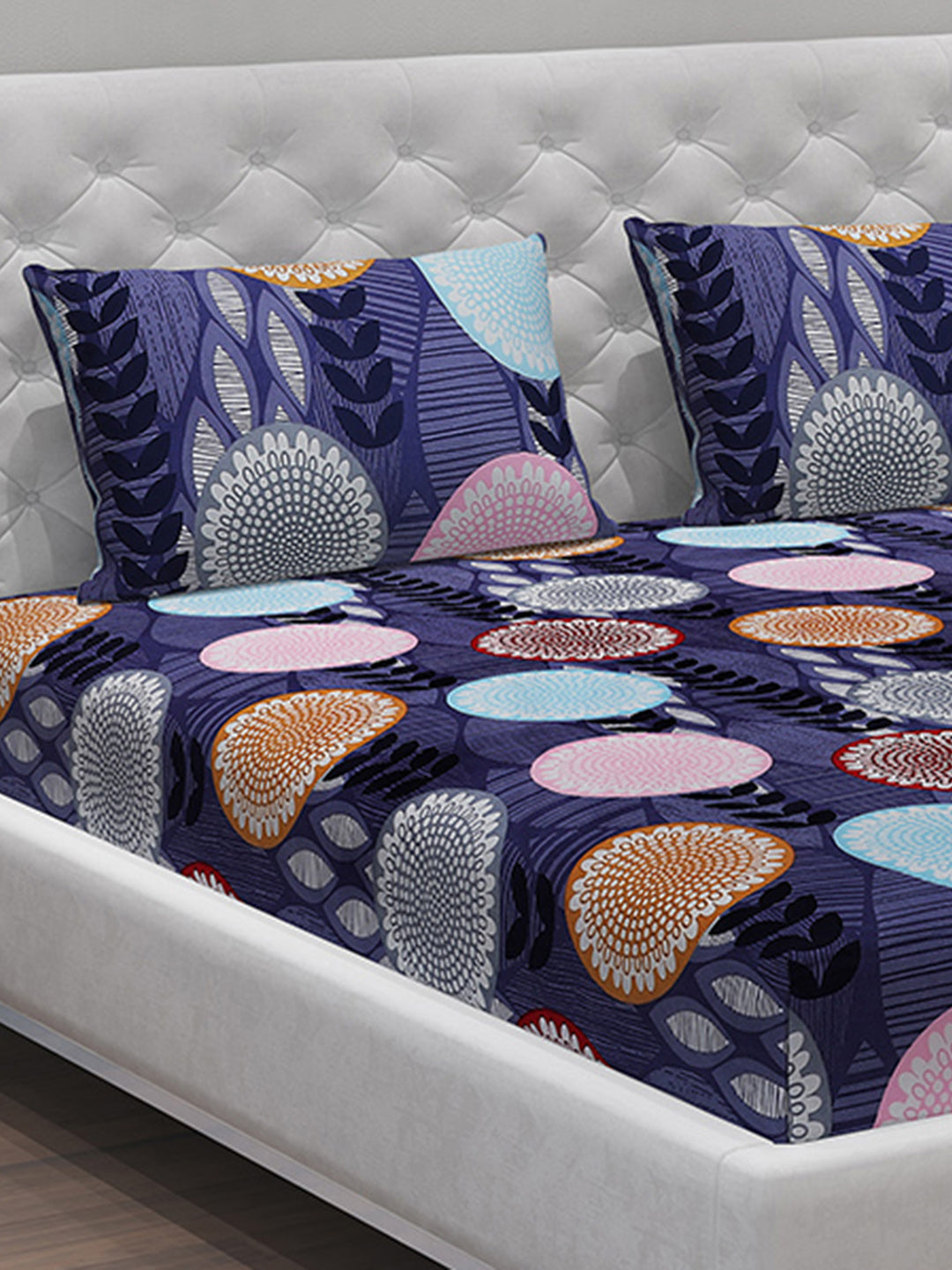 MOCA by Monte Carlo 120 GSM Microfibre Double Bedsheet with 2 Pillow Covers