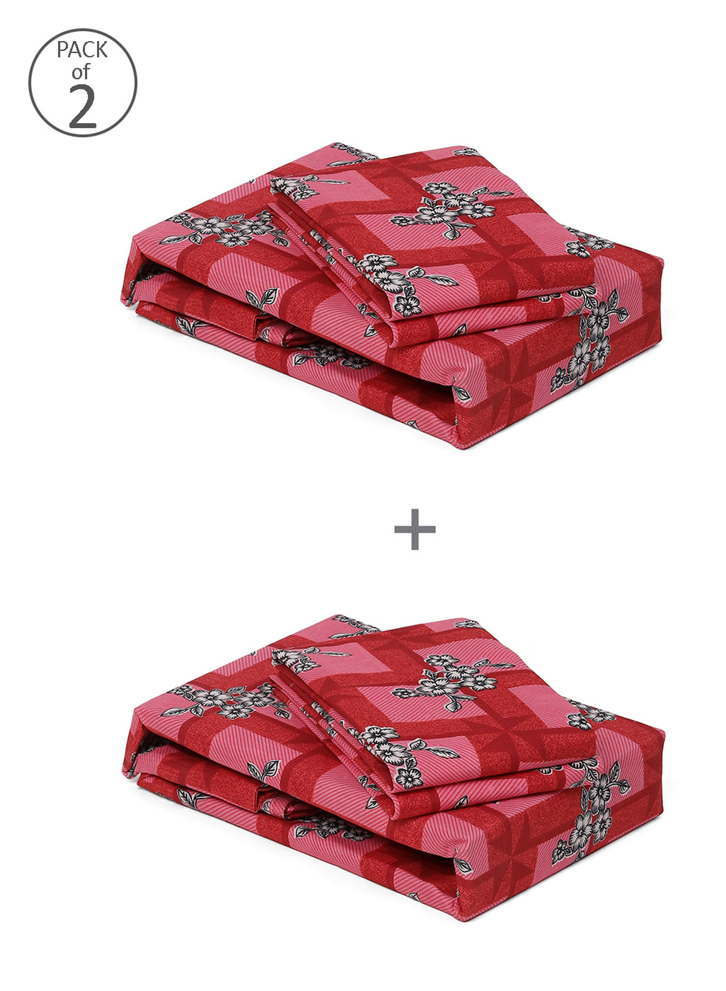 MOCA by Monte Carlo 120 GSM Microfibre Double Bedsheet (2 Pcs Set)