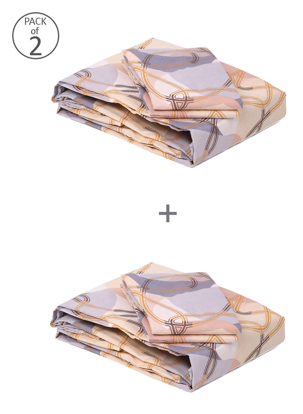 MOCA by Monte Carlo 120 GSM Microfibre Double Bedsheet (2 Pcs Set)