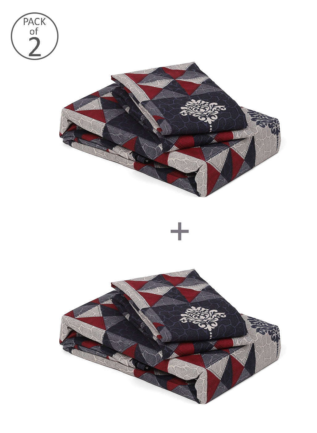 MOCA by Monte Carlo 120 GSM Microfibre Double Bedsheet (2 Pcs Set)