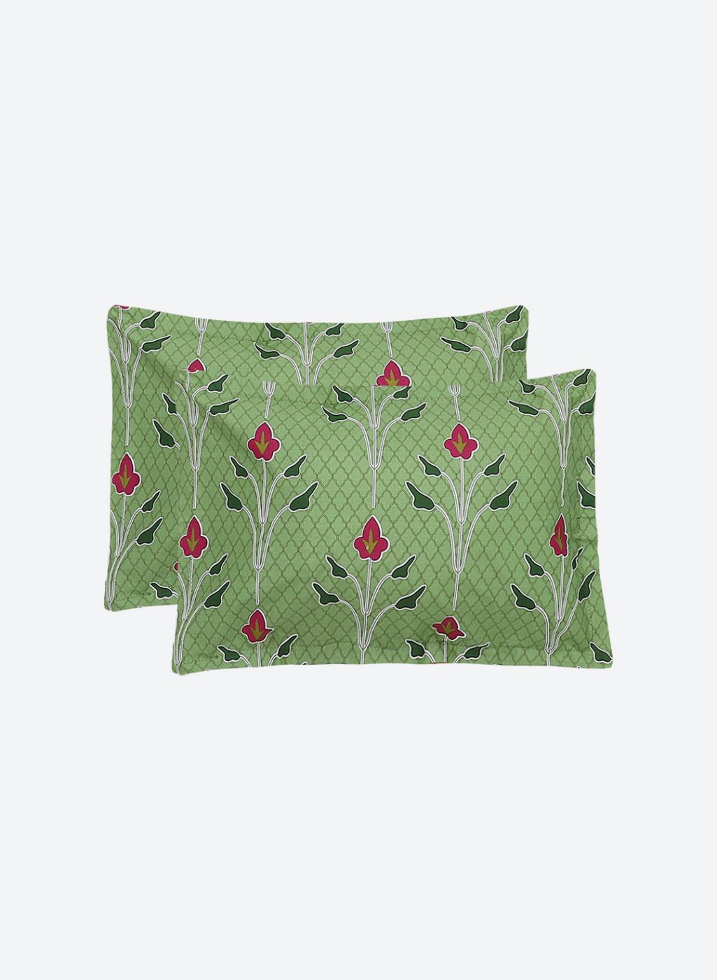 144TC Pure Cotton Single Bedsheet with 1 Pillow Covers