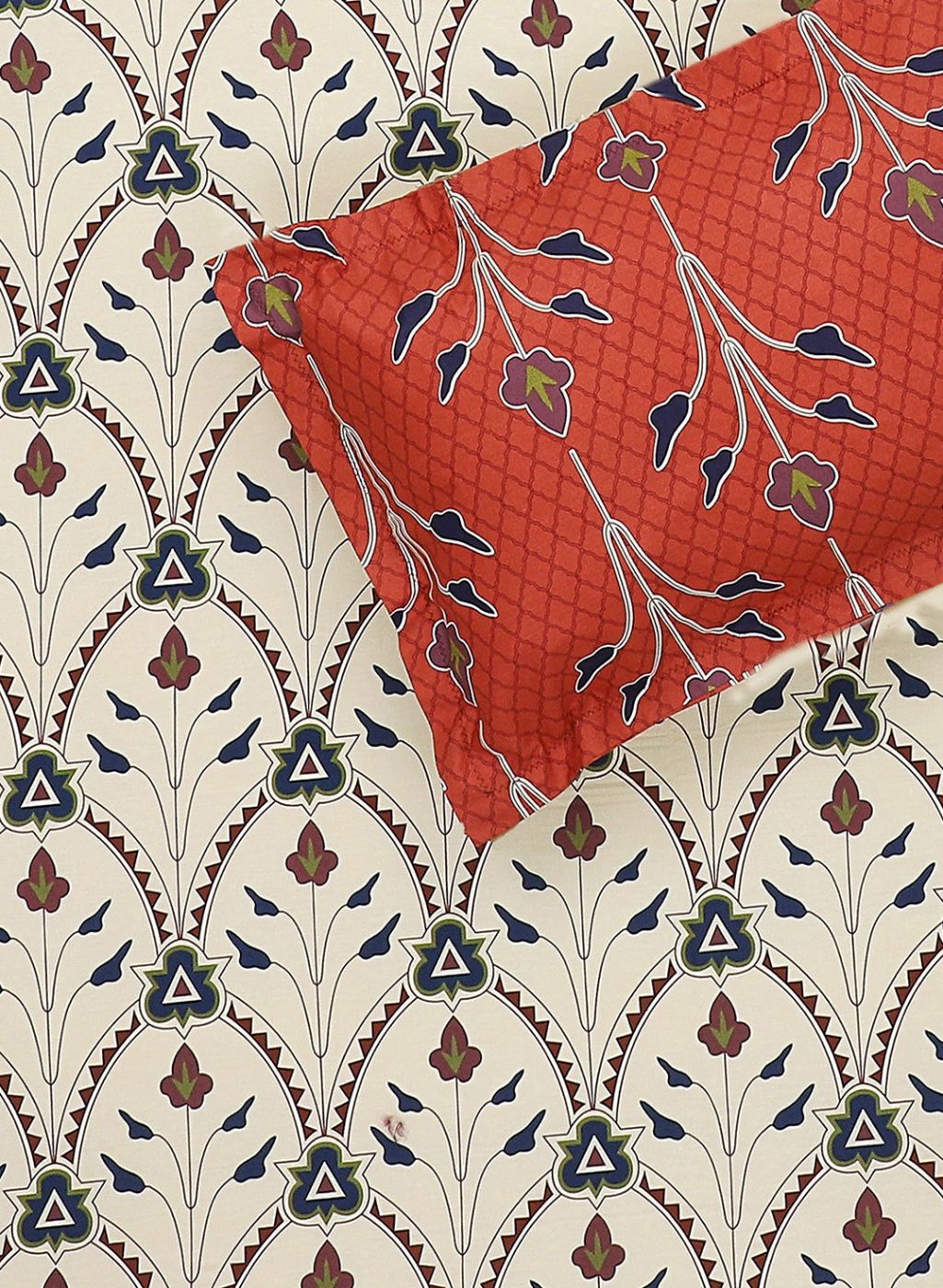 144TC Pure Cotton Single Bedsheet with 1 Pillow Covers