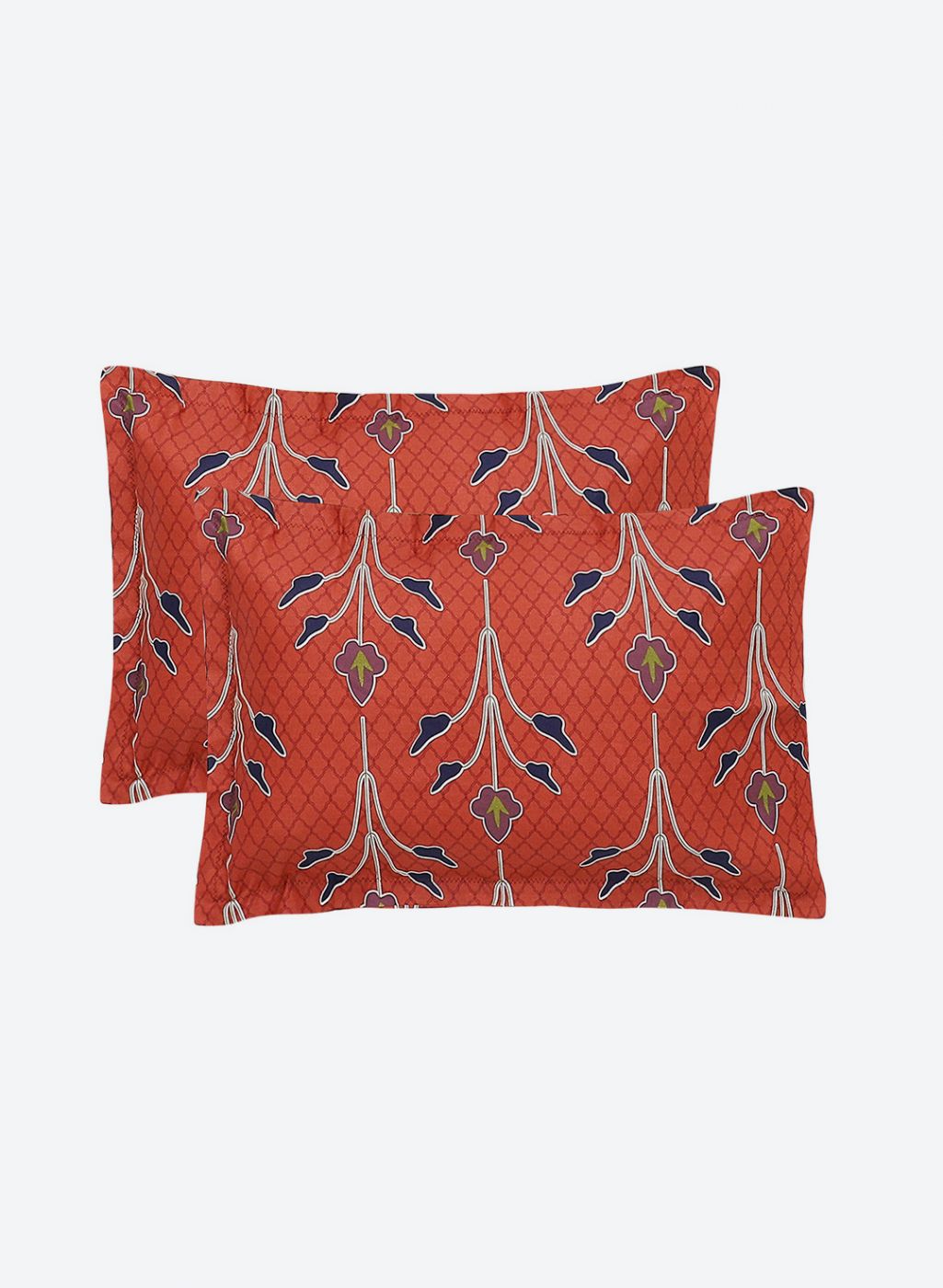 144TC Pure Cotton Single Bedsheet with 1 Pillow Covers