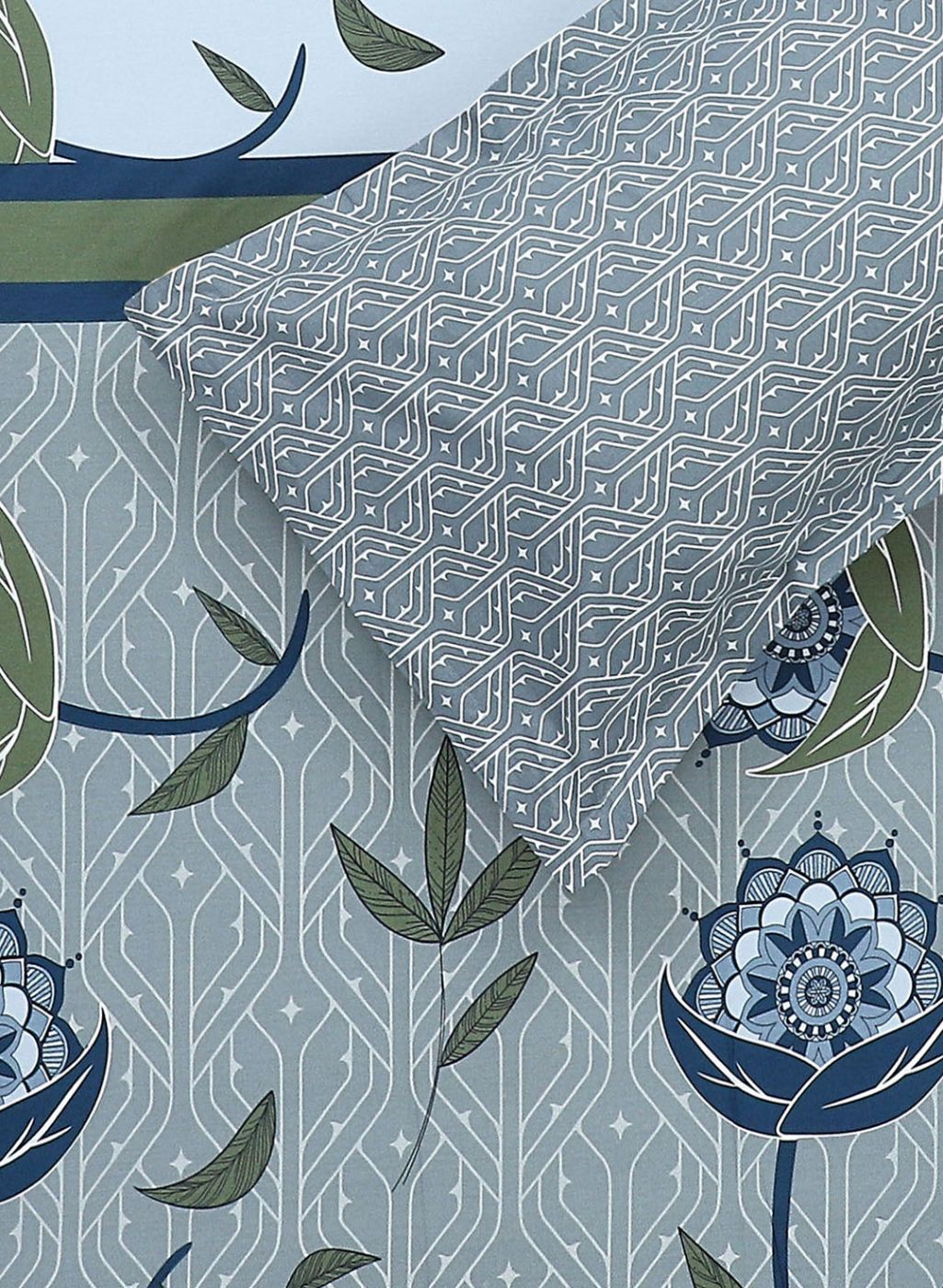 144TC Pure Cotton Single Bedsheet with 1 Pillow Covers