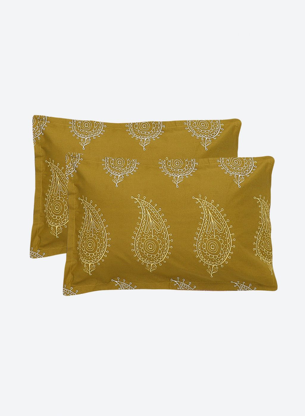 144TC Pure Cotton Single Bedsheet with 1 Pillow Covers