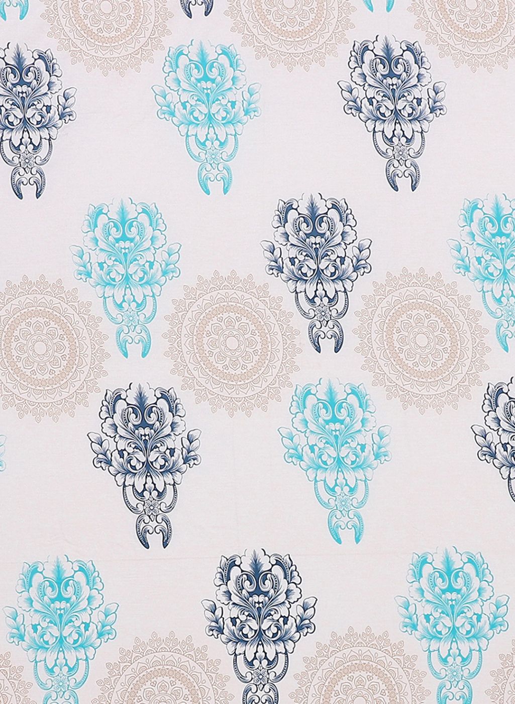 144TC Pure Cotton Single Bedsheet with 1 Pillow Covers