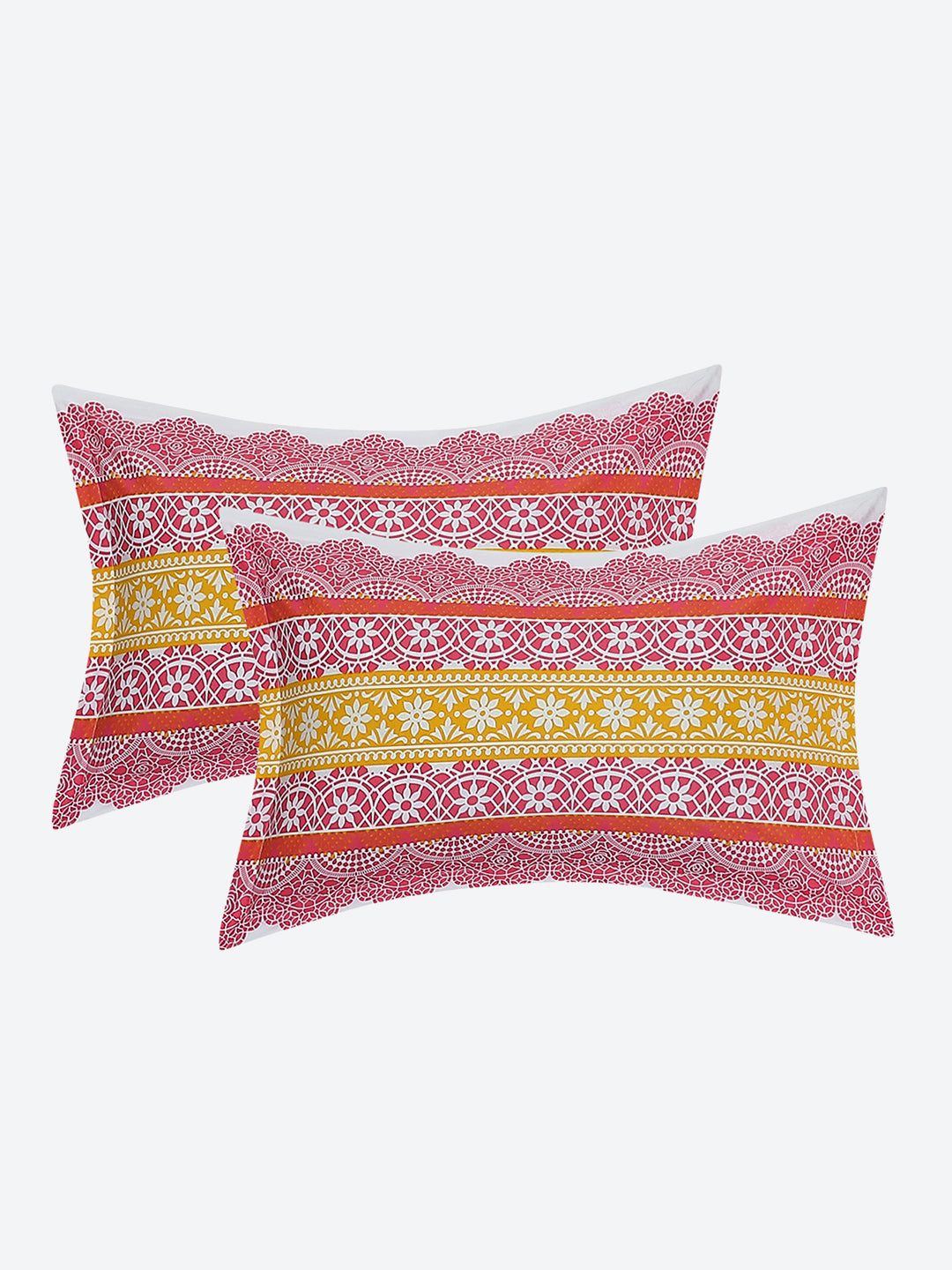 MOCA by Monte Carlo 104 TC Cotton Double Bedsheet with 2 Pillow Covers