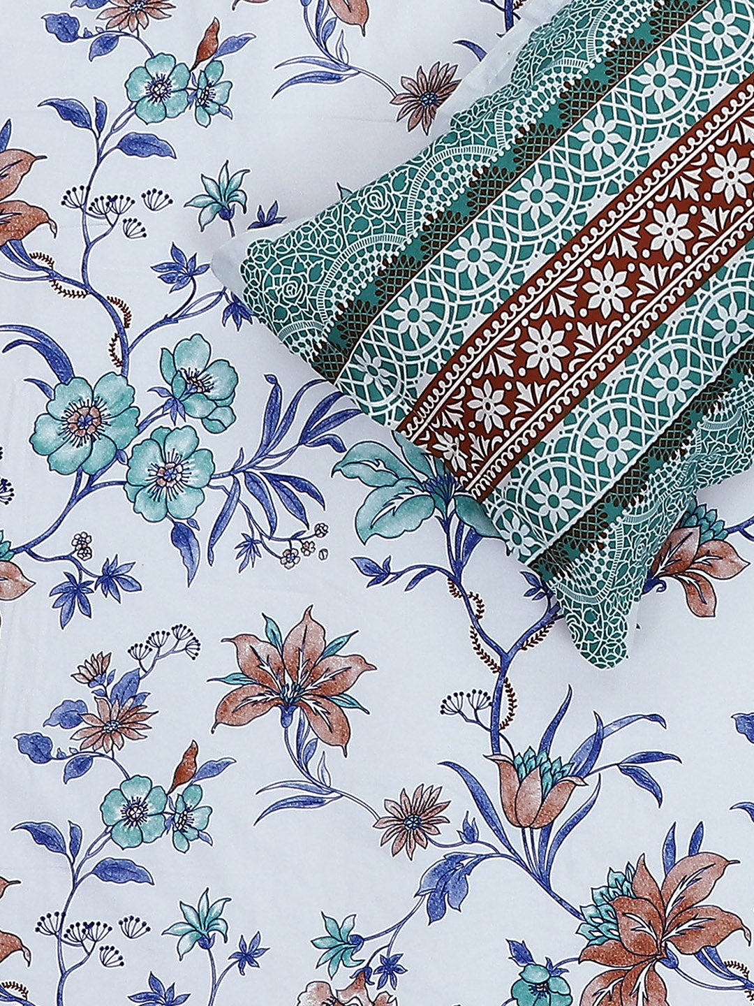 MOCA by Monte Carlo 104 TC Cotton Double Bedsheet with 2 Pillow Covers