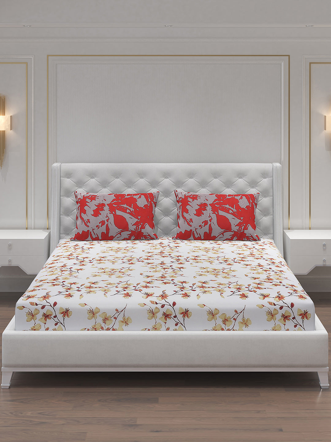 MOCA by Monte Carlo 104 GSM Cotton Double Bedsheet (2 Pcs Set)