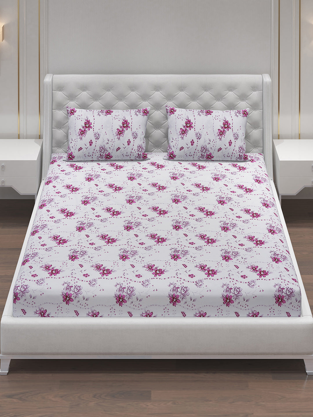 MOCA by Monte Carlo 104 GSM Cotton Double Bedsheet (2 Pcs Set)