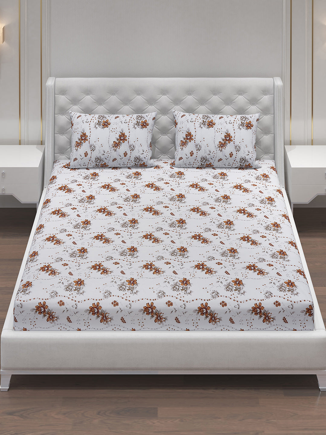 MOCA by Monte Carlo 104 GSM Cotton Double Bedsheet (2 Pcs Set)