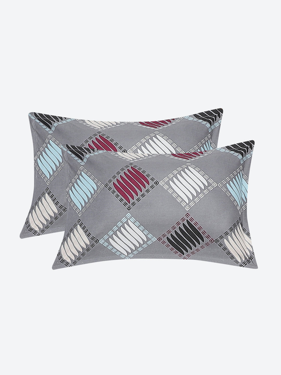 120 GSM Polyester Double Bed Bedsheet with 2 Pillow Covers - Updated - Updated