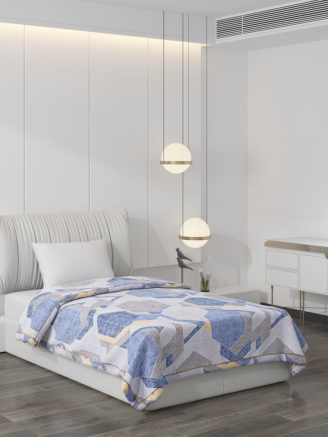 Printed 100% Polyester Single Bed Comforter for AC Room