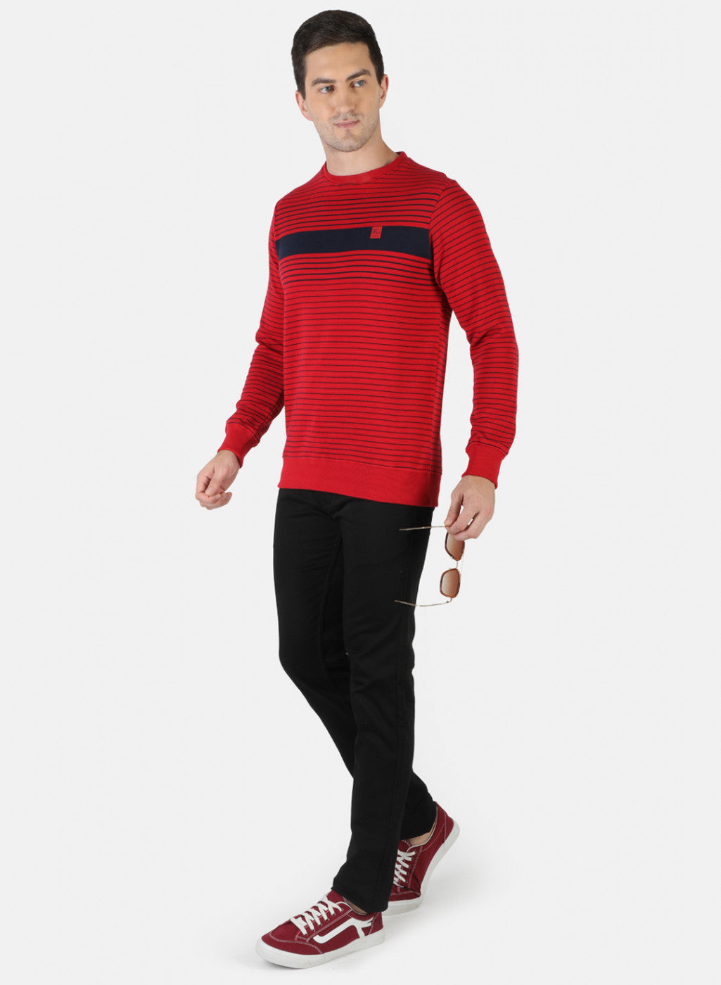 Men Red Stripe T-Shirt