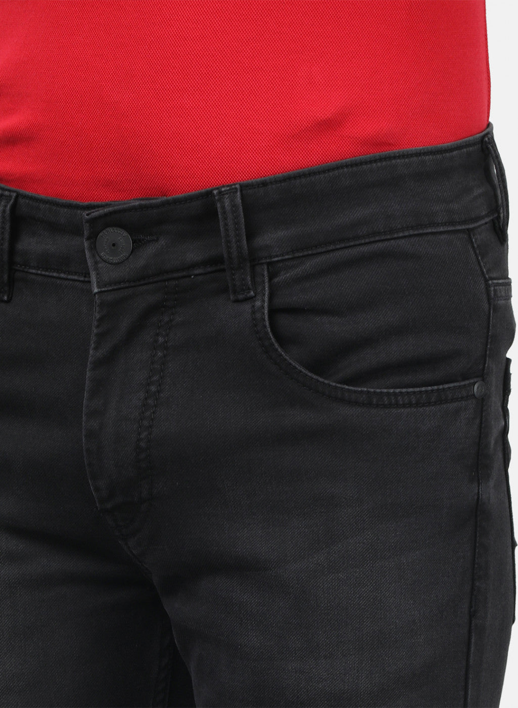 Men Black Normal Wash Denims