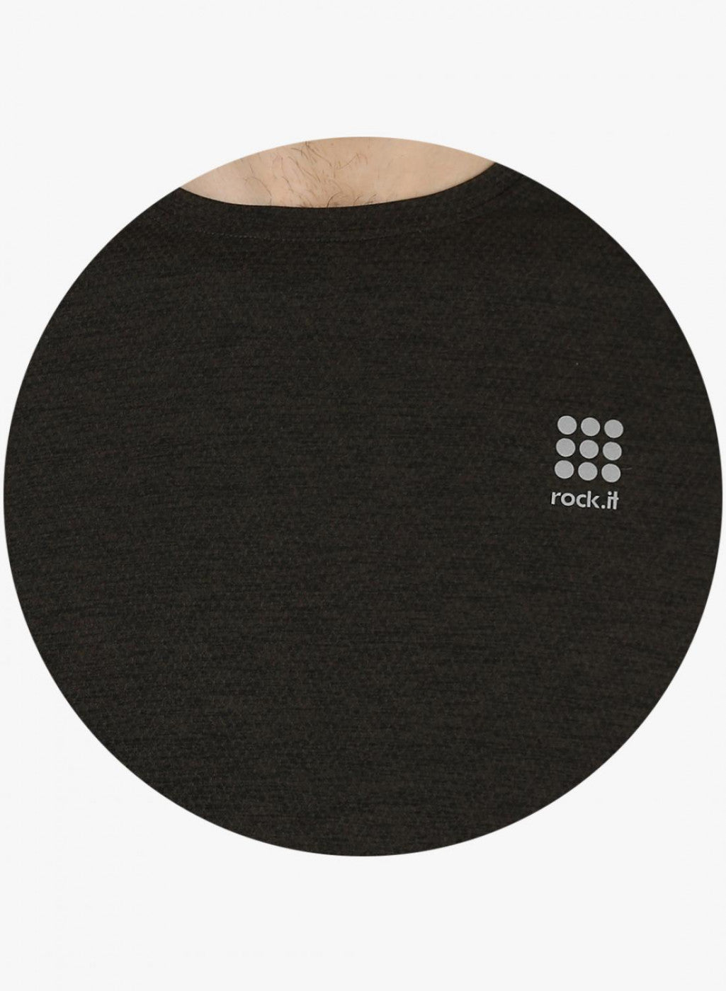 Rock.it Olive Milange Olive Round Neck Smart Fit T-Shirt