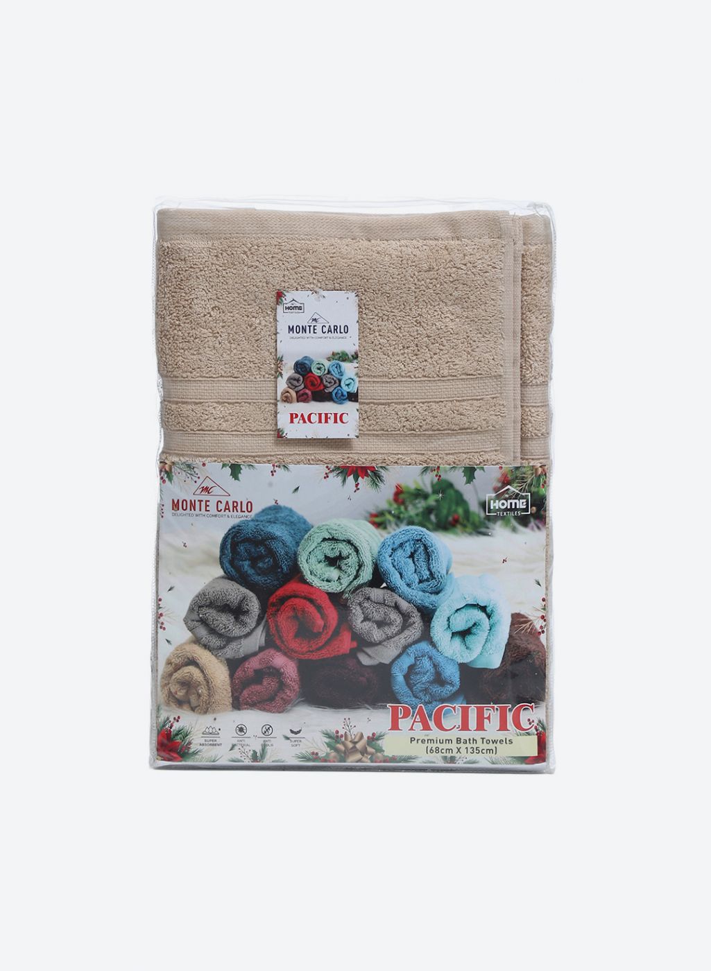 Beige Cotton 525 GSM Bath Towel