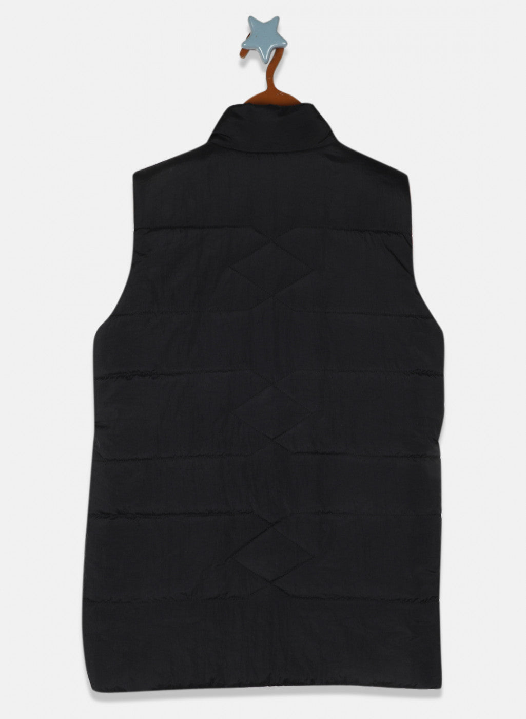 Girls Black Reversible Solid Jacket