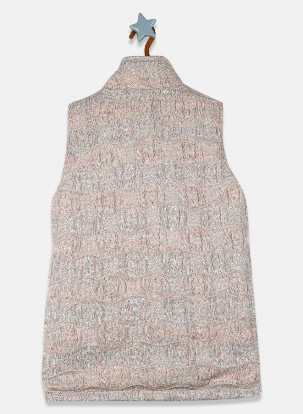 Girls Beige Reversible Solid Jacket