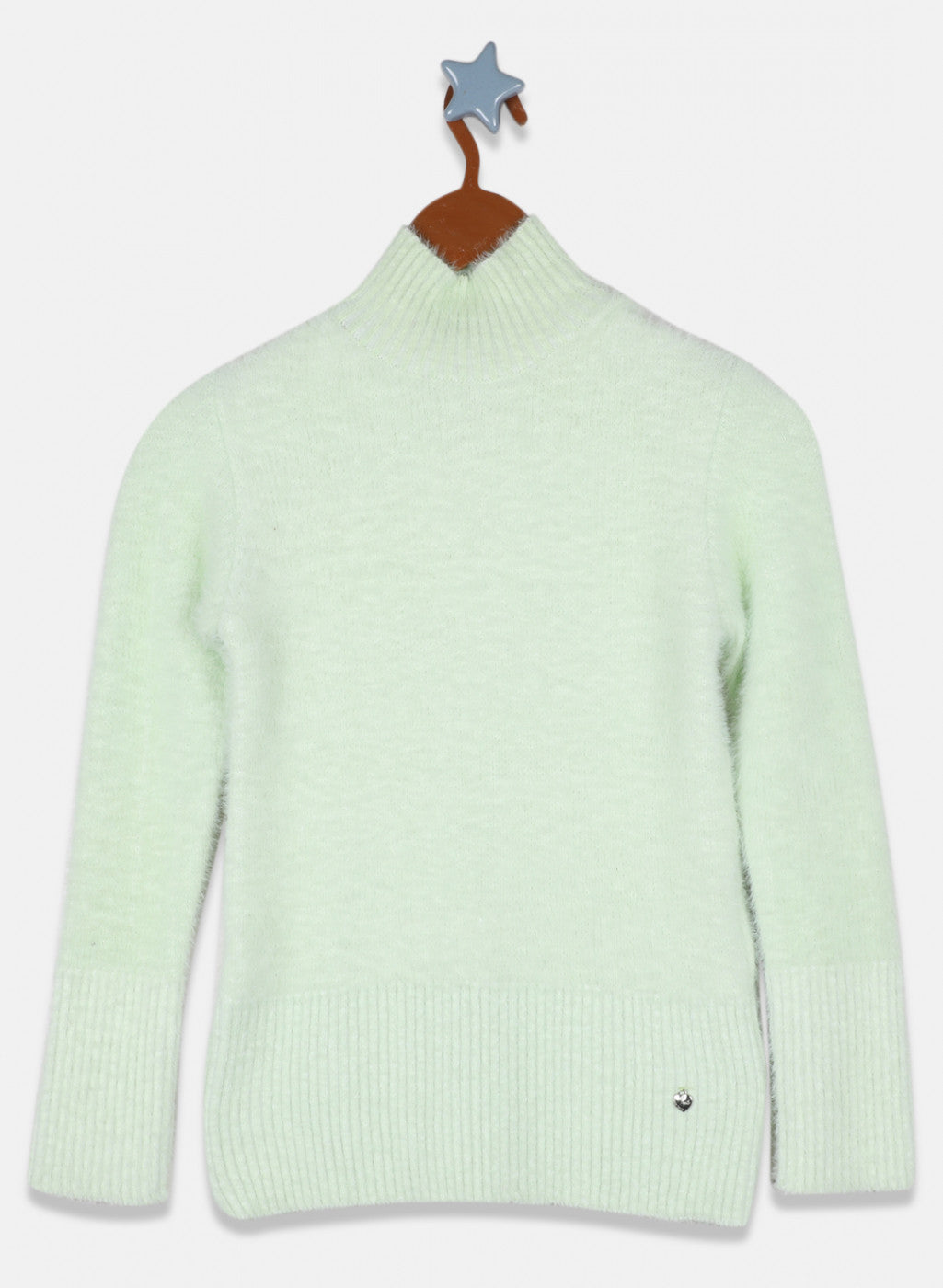 Girls Green Solid Top