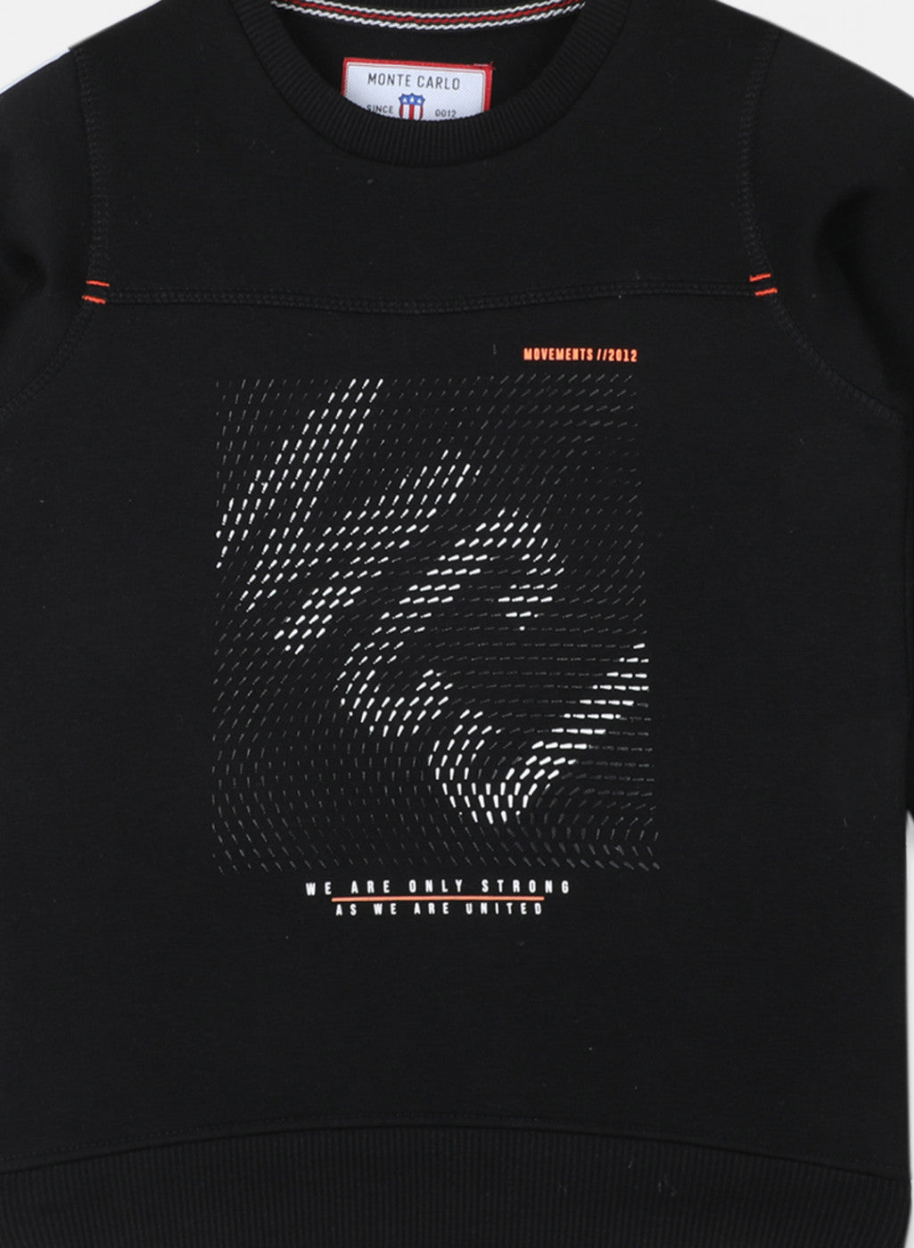 Boys Black Printed Sweatshirt