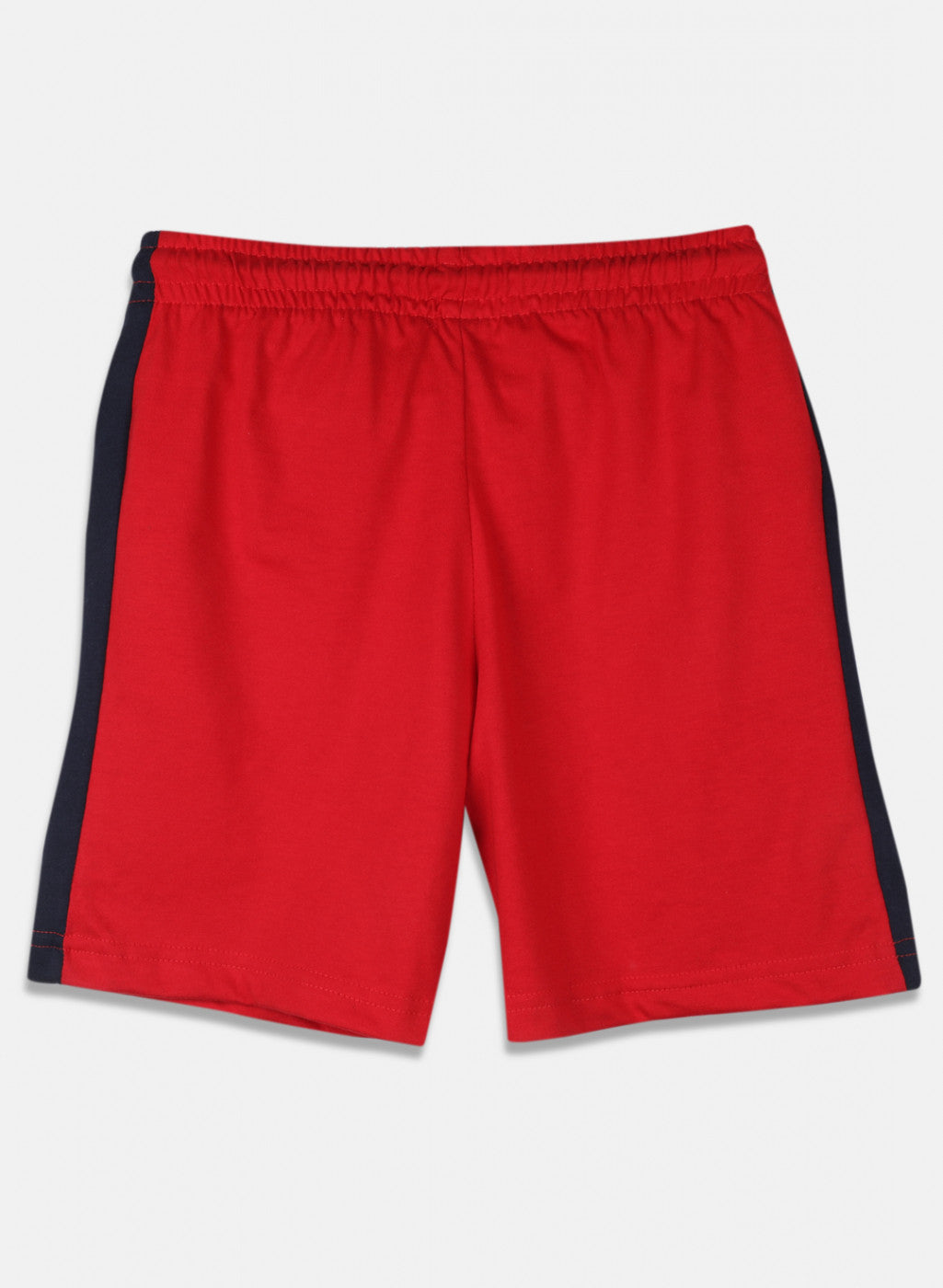 Boys Red Plain Bermuda