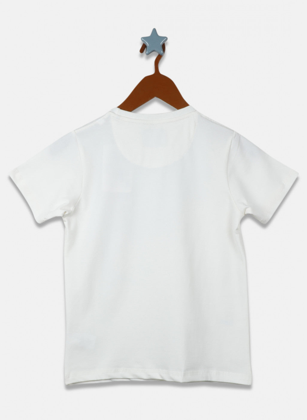 Boys Off White Printed T-Shirt