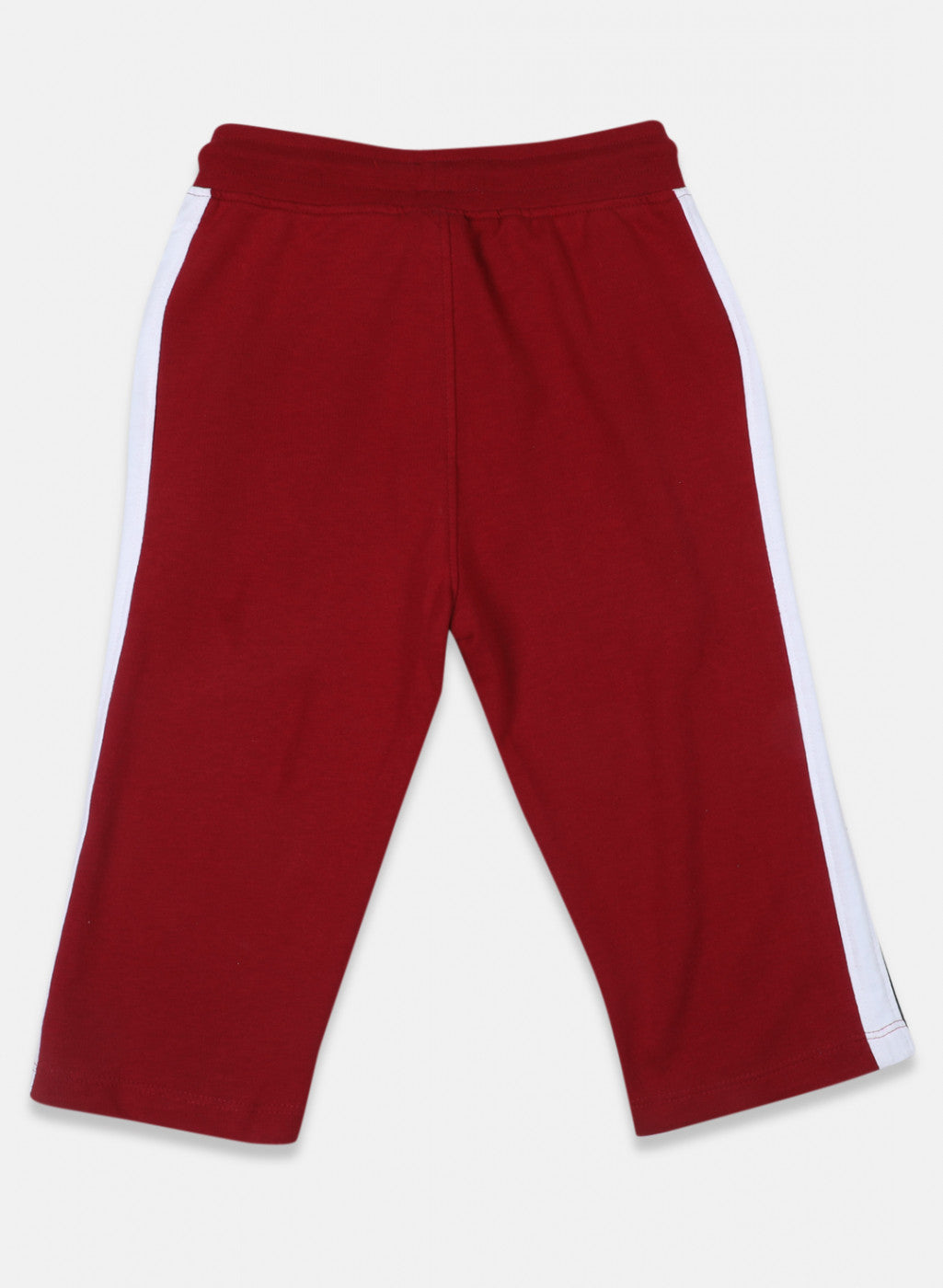 Boys Maroon Printed Capri