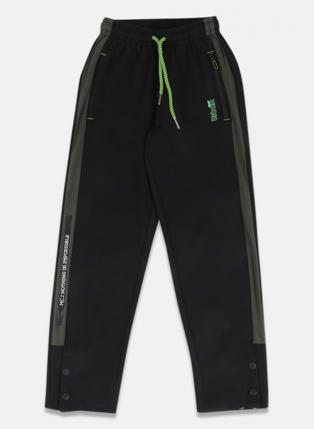 Boys Black Printed Lower