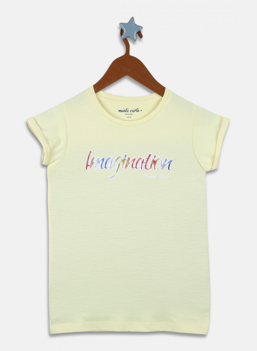 Girls Yellow Printed Top