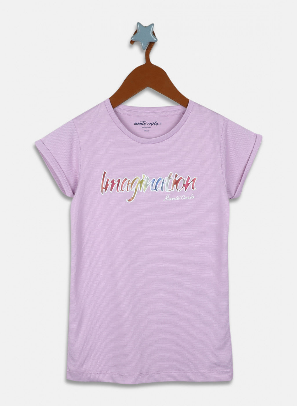 Girls Purple Printed Top