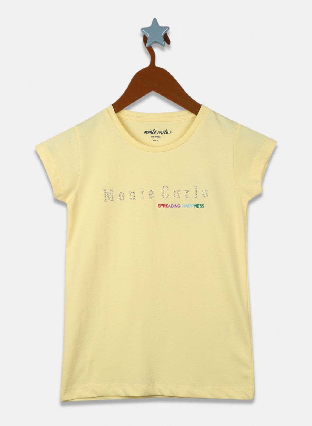 Girls Yellow Printed Top