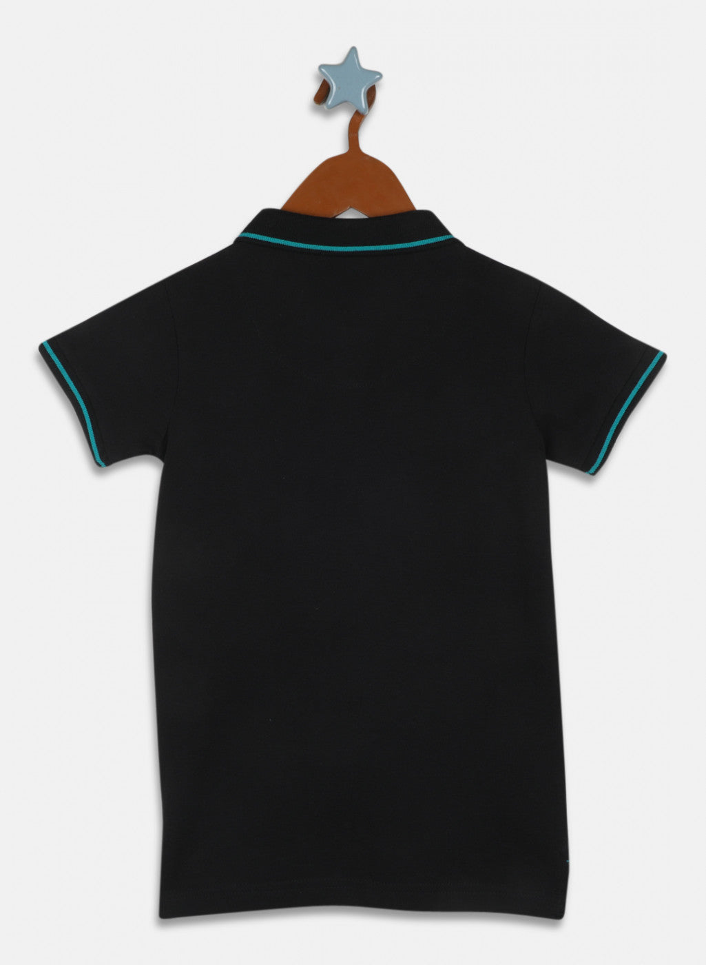 Girls Black Plain T-Shirt