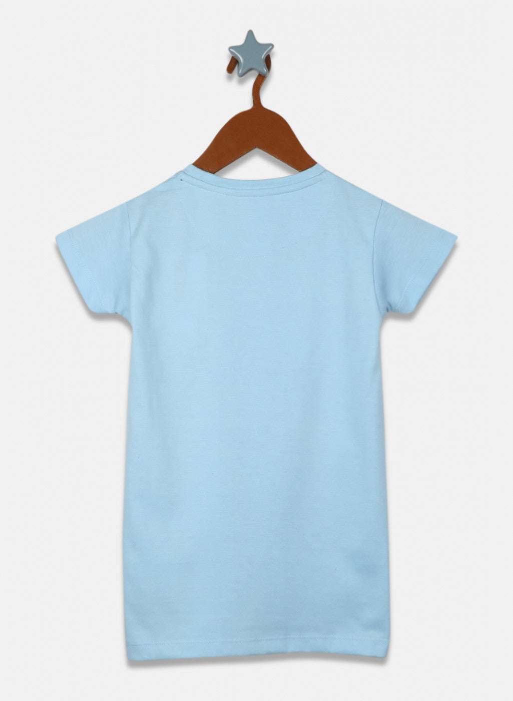 Girls Blue Printed Lower Set